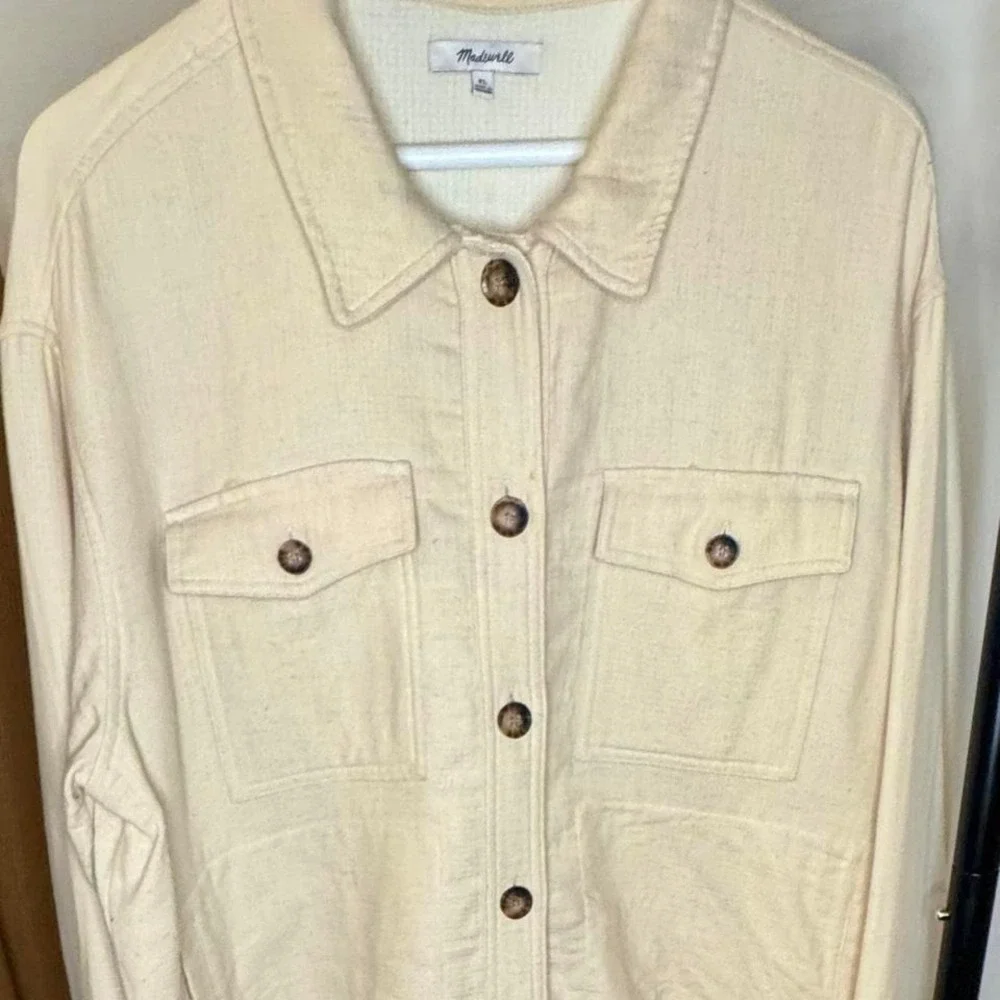 Madewell Cream Shirt/Jacket